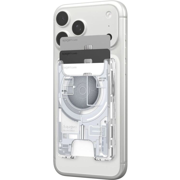 Кардхолдер Spigen Ultra Hybrid Zero One (AFA11305) - White: фото 3 из 19