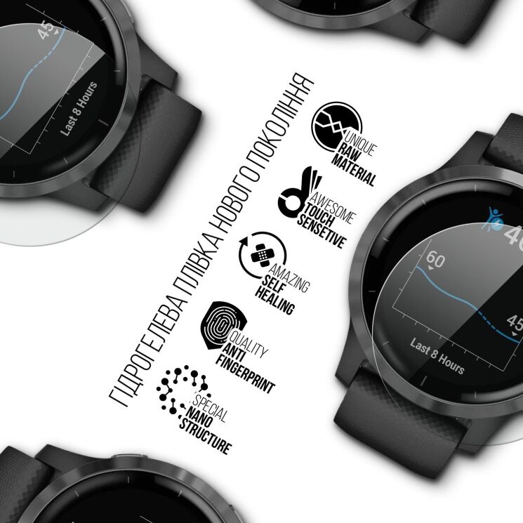 Комплект плівок (4шт) ArmorStandart Watch Film для Garmin Vivoactive 4: фото 2 з 4