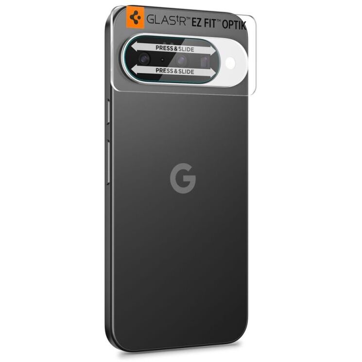 Комплект защитного стекла Spigen (SGP) Optik Lens Protector для Google Pixel 10 (AGL09661) - Crystal Clear: фото 3 из 15