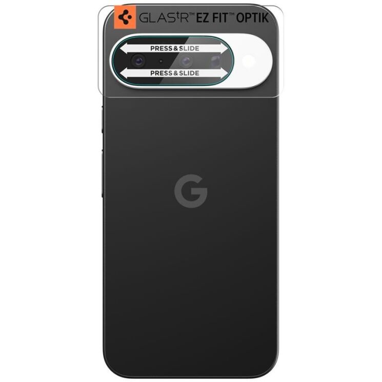 Комплект защитного стекла Spigen (SGP) Optik Lens Protector для Google Pixel 10 (AGL09661) - Crystal Clear: фото 4 из 15