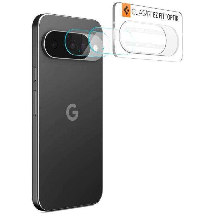 Комплект защитного стекла Spigen (SGP) Optik Lens Protector для Google Pixel 10 (AGL09661) - Crystal Clear: фото 2 из 15
