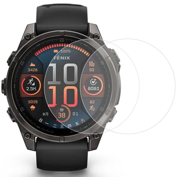 Комплект захисних плівок Deexe Clear Film для Garmin Fenix 8 (43mm): фото 1 з 7