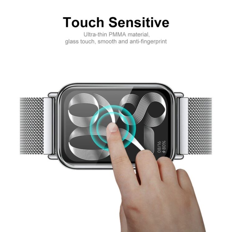 Комплект захисних плівок ENKAY Protector Film для Xiaomi Mi Smart Band 8 Pro - Black: фото 5 з 8
