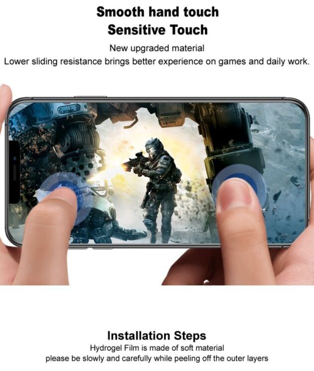 Защитная пленка IMAK Hydrogel Clear Film для Apple iPhone 16: фото 9 из 11