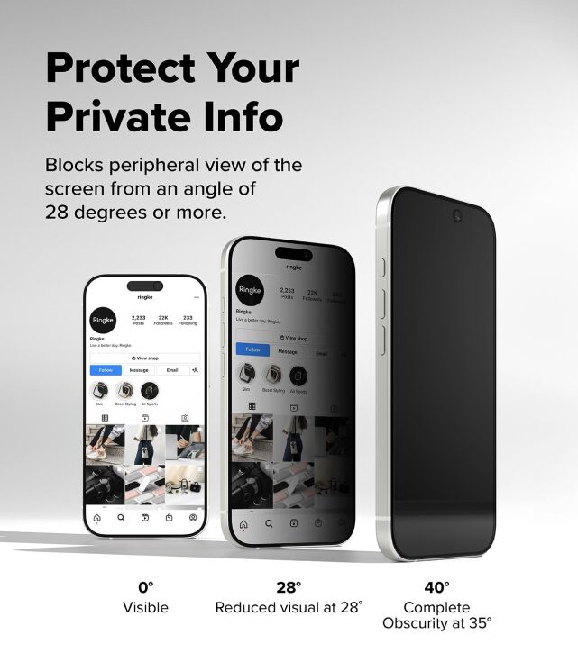 Комплект защитных стекол (2шт) Ringke Easy Slide Privacy для iPhone 17 (8800328811881) - Black (407715B) Комплект защитных стекол (2шт) Ringke Easy Slide Privacy для iPhone 17 (8800328811881) - Black: фото 7 из 21