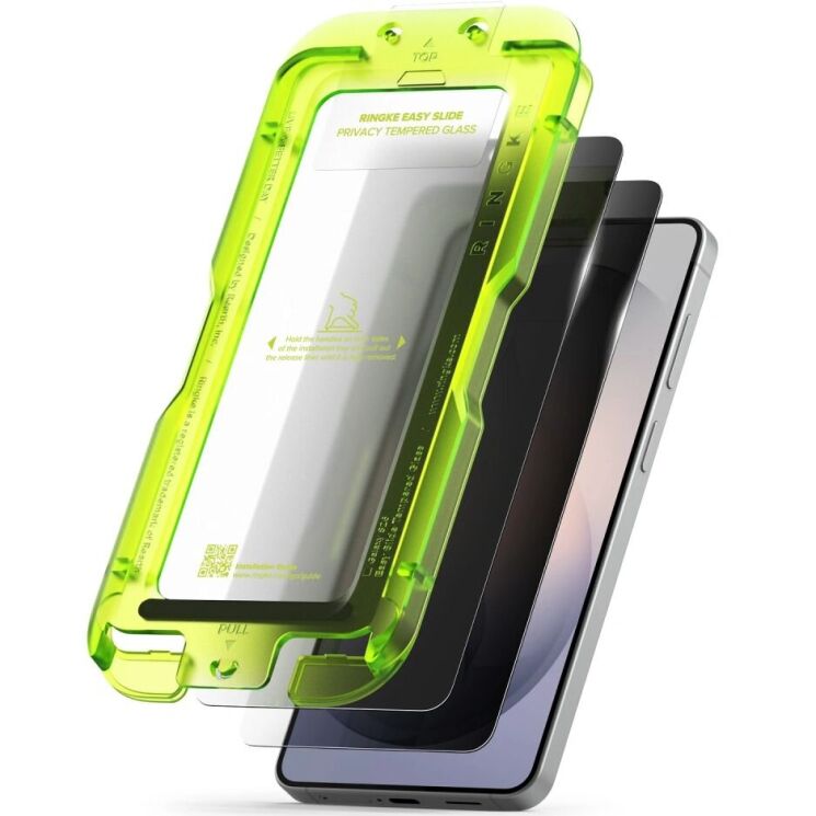 Комплект защитных стекол (2шт) Ringke Easy Slide Privacy для Samsung Galaxy S26 (S942) 8800328815841: фото 2 из 18