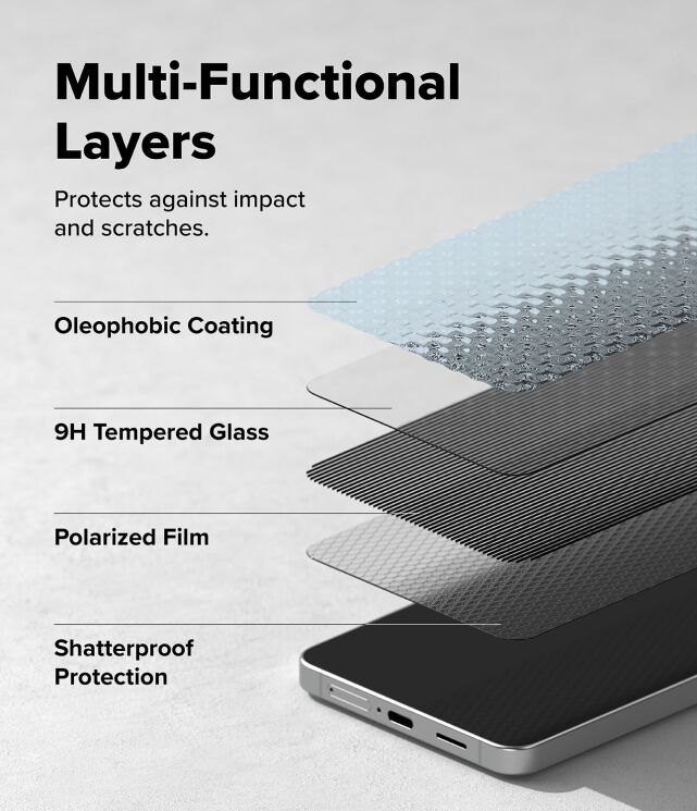 Комплект защитных стекол (2шт) Ringke Easy Slide Privacy для Samsung Galaxy S26 (S942) 8800328815841: фото 13 из 18