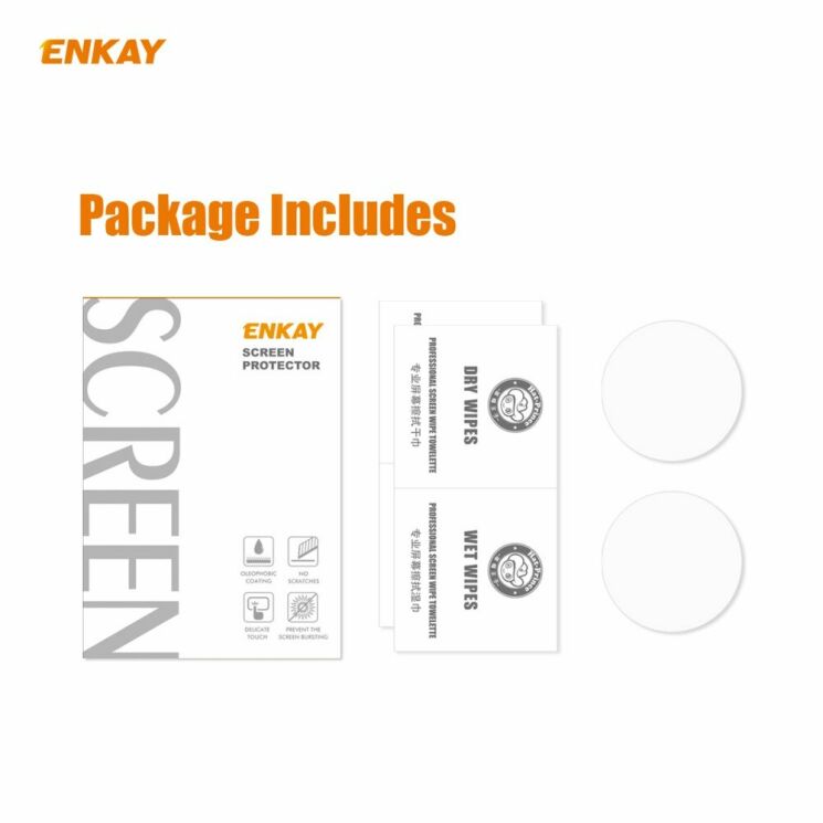 Комплект защитных стекол HAT PRINCE 0.2mm Arc Edge Glass для Samsung Galaxy Watch 3 (41mm): фото 8 из 10
