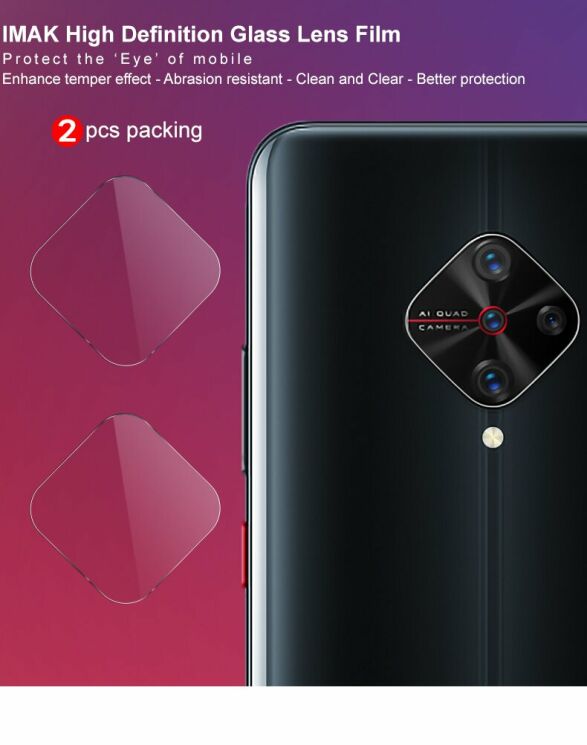 Комплект защитных стекол на камеру IMAK Camera Lens Protector для VIVO V17 : фото 6 из 12