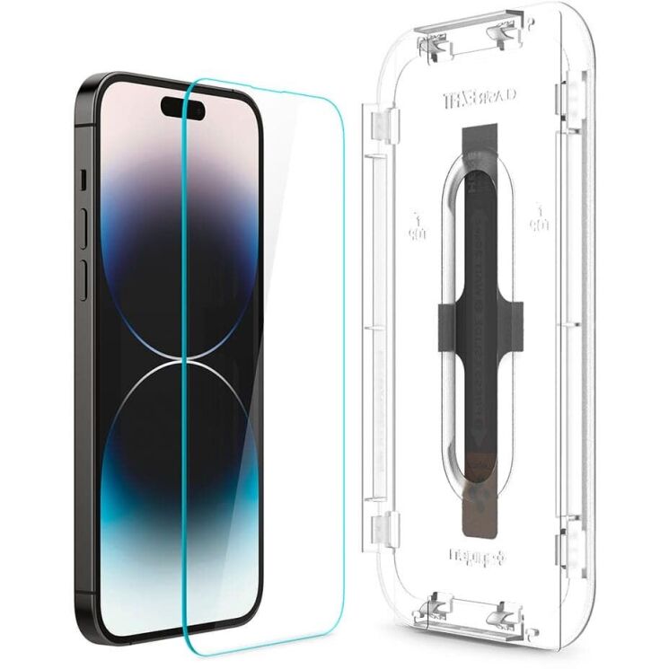 Комплект защитных стекол Spigen (SGP) GLAS.tR EZ Fit Sensor Protected для Apple iPhone 14 Pro Max (AGL05202): фото 4 из 15