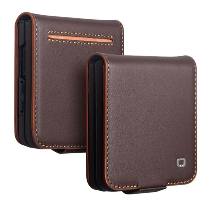 Шкіряний чохол QIALINO Wallet Case (FF) для Samsung Galaxy Flip 8 - Brown (423535Z) Шкіряний чохол QIALINO Wallet Case (FF) для Samsung Galaxy Flip 8 - Brown: фото 1 з 11