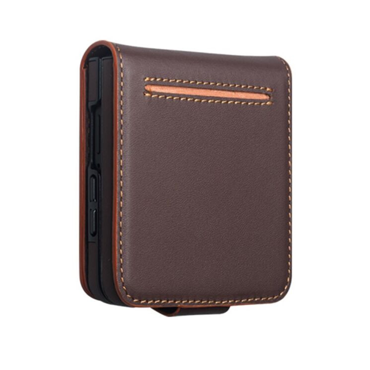 Шкіряний чохол QIALINO Wallet Case (FF) для Samsung Galaxy Flip 8 - Brown (423535Z) Шкіряний чохол QIALINO Wallet Case (FF) для Samsung Galaxy Flip 8 - Brown: фото 4 з 11
