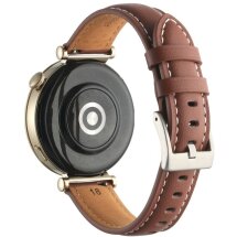 Шкіряний ремінець Deexe Genuine Leather для годинників з шириною кріплення 18 мм - Caramel: фото 1 з 4