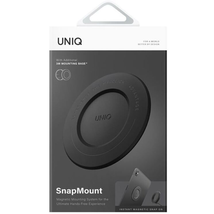Магнітний тримач UNIQ SnapMount - Black: фото 3 з 8