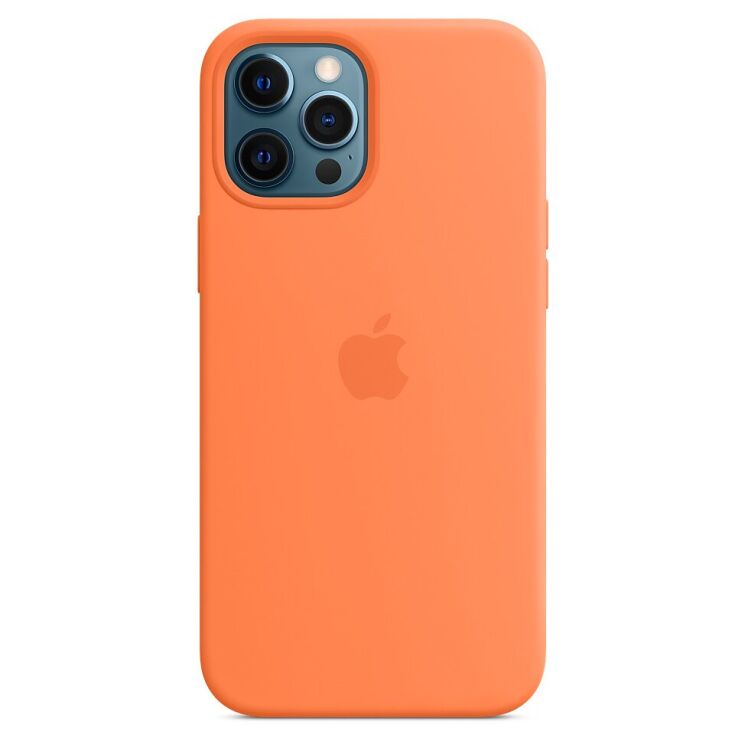 Оригінальний чохол MagSafe Silicone Case для iPhone 12 Pro Max (MHL83ZE/A) - Kumquat: фото 1 з 5