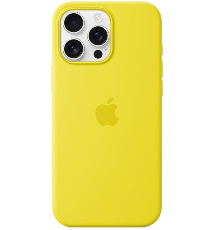 Оригинальный чехол Silicone Case with MagSafe для Apple iPhone 16 Pro Max (MA7U4) - Star Fruit: фото 4 из 4