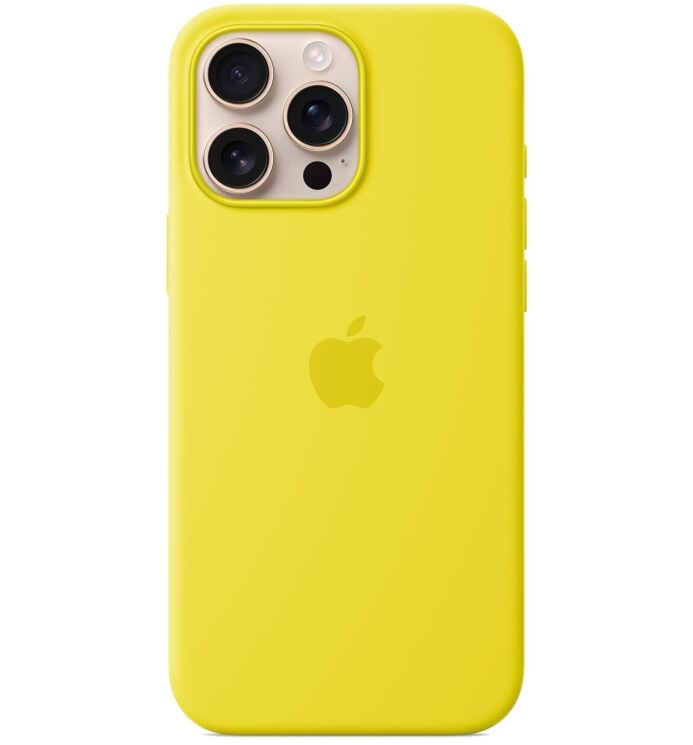 Оригинальный чехол Silicone Case with MagSafe для Apple iPhone 16 Pro Max (MA7U4) - Star Fruit: фото 1 из 4