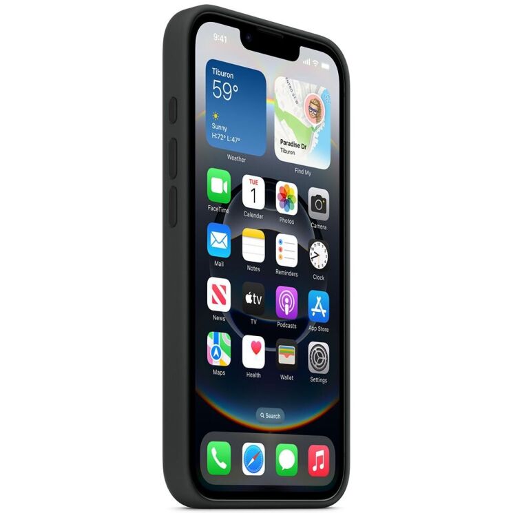 Оригінальний чохол Silicone Case with MagSafe для iPhone 16e (MD3N4) - Black: фото 3 з 3