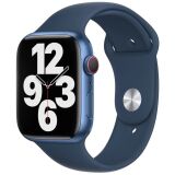 Оригінальний ремінець Sport Band для Apple Watch 46 / 45 / 44 / SE 44 / 42 (Series 1-3) / Ultra / Ultra 2 (MKUW3) - Abyss Blue (345114L)