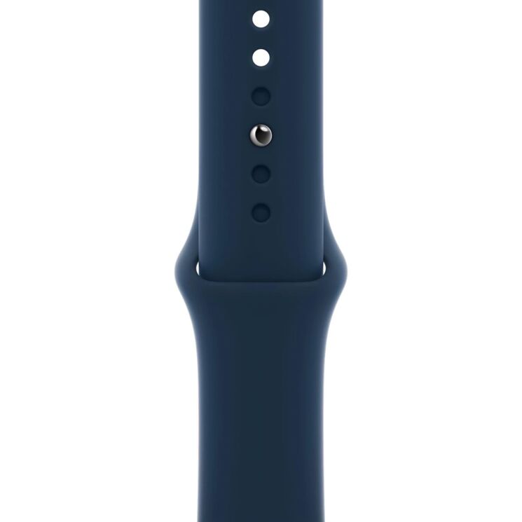 Оригинальный ремешок Sport Band для Apple Watch 46 / 45 / 44 / SE 44 / 42 (Series 1-3) / Ultra / Ultra 2 (MKUW3) - Abyss Blue: фото 3 из 4