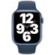 Оригинальный ремешок Sport Band для Apple Watch 46 / 45 / 44 / SE 44 / 42 (Series 1-3) / Ultra / Ultra 2 (MKUW3) - Abyss Blue (345114L). Фото 2 из 4