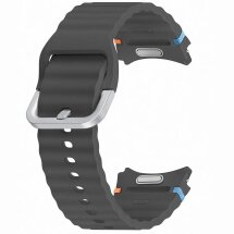 Оригінальний ремінець Sport Band (S/M) для Samsung Galaxy Watch 4 / 4 Classic / 5 / 5 Pro / 6 / 6 Classic / 7 / FE (ET-SFR30SBEGEU) Технічна упаковка - Dark Gray: фото 1 з 3