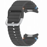 Оригинальный ремешок Sport Band (S/M) для Samsung Galaxy Watch 4 / 4 Classic / 5 / 5 Pro / 6 / 6 Classic / 7 / FE (ET-SFR30SBEGEU) Техническая упаковка - Dark Gray: фото 1 из 3