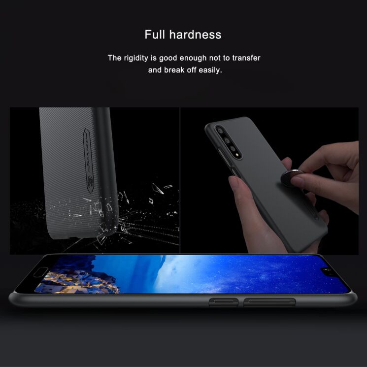 Пластиковий чохол NILLKIN Frosted Shield для Huawei P20 Pro - Black: фото 9 з 13