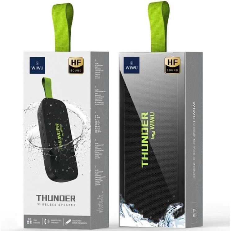 Портативная акустика WIWU H2 Thunder - Black: фото 6 из 12