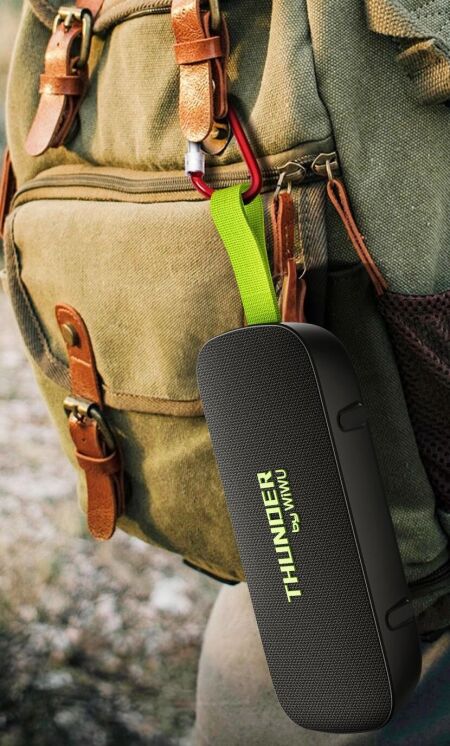 Портативная акустика WIWU H2 Thunder - Black: фото 12 из 12