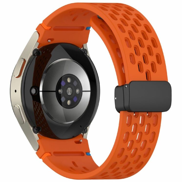 Ремінець Deexe Astra Strap для Samsung Galaxy Watch 4 / 4 Classic / 5 / 5 Pro / 6 / 6 Classic / 7 / FE - Orange: фото 1 з 7