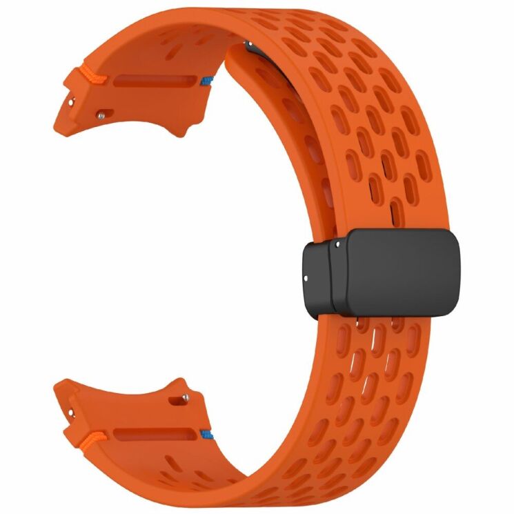 Ремінець Deexe Astra Strap для Samsung Galaxy Watch 4 / 4 Classic / 5 / 5 Pro / 6 / 6 Classic / 7 / FE - Orange: фото 4 з 7