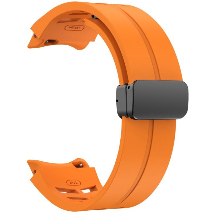 Ремінець Deexe Aurora Strap для Samsung Galaxy Watch 4 / 4 Classic / 5 / 5 Pro / 6 / 6 Classic / 7 / FE - Orange: фото 3 з 8