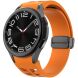 Ремінець Deexe Aurora Strap для Samsung Galaxy Watch 4 / 4 Classic / 5 / 5 Pro / 6 / 6 Classic / 7 / FE - Orange (358120O). Фото 2 з 8
