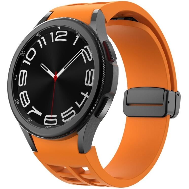 Ремінець Deexe Aurora Strap для Samsung Galaxy Watch 4 / 4 Classic / 5 / 5 Pro / 6 / 6 Classic / 7 / FE - Orange: фото 2 з 8