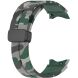 Ремінець Deexe Camo Silicone для Samsung Galaxy Watch 4 / 4 Classic / 5 / 5 Pro - Dark Green (284643DG). Фото 2 з 6