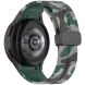 Ремінець Deexe Camo Silicone для Samsung Galaxy Watch 4 / 4 Classic / 5 / 5 Pro - Dark Green (284643DG). Фото 1 з 6