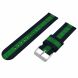 Ремешок Deexe Canvas Style для Huawei Watch GT / Watch GT2 46mm / Watch GT 2e - Blue / Green (216908C). Фото 4 из 5