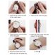 Ремешок Deexe Canvas Style для Samsung Galaxy Watch 42mm / Watch 3 41mm - Black / Red (116912H). Фото 3 из 3