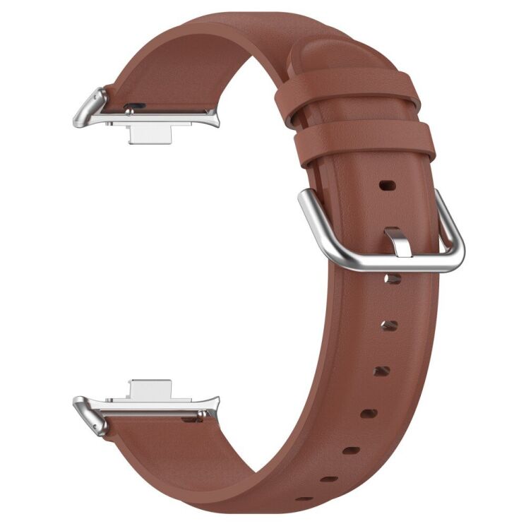 Ремешок Deexe Classic Strap для Xiaomi Redmi Watch 4 / Mi Smart Band 8 Pro / Band 9 Pro - Brown: фото 3 из 12