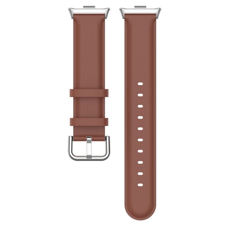 Ремешок Deexe Classic Strap для Xiaomi Redmi Watch 4 / Mi Smart Band 8 Pro / Band 9 Pro - Brown: фото 4 из 12