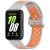 Ремешок Deexe Dot Color для Samsung Galaxy Fit 3 - Grey / Orange: фото 1 из 7