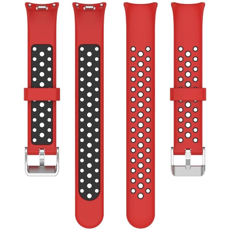 Ремешок Deexe Dot Color для Xiaomi Mi Smart Band 8 / 9 - Red / Black: фото 5 из 9