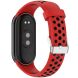 Ремешок Deexe Dot Color для Xiaomi Mi Smart Band 8 / 9 - Red / Black (359412BR). Фото 1 из 9