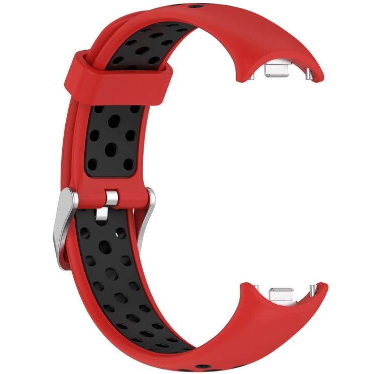 Ремешок Deexe Dot Color для Xiaomi Mi Smart Band 8 / 9 - Red / Black: фото 4 из 9