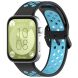 Ремінець Deexe Dual Color для Huawei Watch Fit 3 - Black / Blue (357105BL). Фото 4 з 7