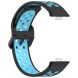 Ремінець Deexe Dual Color для Huawei Watch Fit 3 - Black / Blue (357105BL). Фото 3 з 7