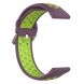 Ремешок Deexe Dual Color для Samsung Galaxy Watch 3 (45mm) - Purple / Fluorescent Green (235311O). Фото 4 из 5