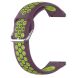 Ремешок Deexe Dual Color для Samsung Galaxy Watch 3 (45mm) - Purple / Fluorescent Green (235311O). Фото 1 из 5
