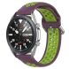 Ремешок Deexe Dual Color для Samsung Galaxy Watch 3 (45mm) - Purple / Fluorescent Green (235311O). Фото 2 из 5